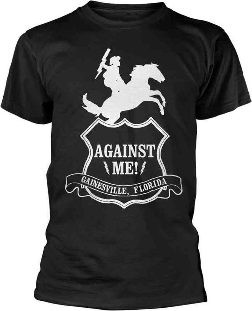 Against Me! Heren Tshirt -XL- Cowboy Zwart