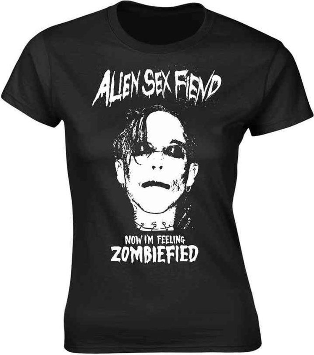 Alien Sex Fiend Dames Tshirt -M- Zombiefied Zwart