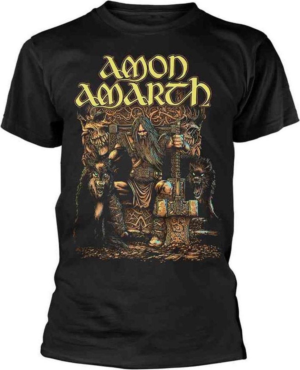 Amon Amarth Heren Tshirt -XXL- Thor Zwart