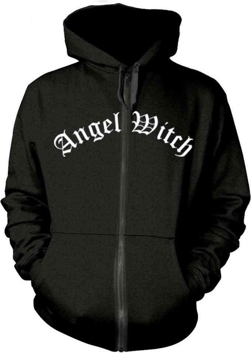 Angel Witch Vest met capuchon -XL- Baphomet Zwart