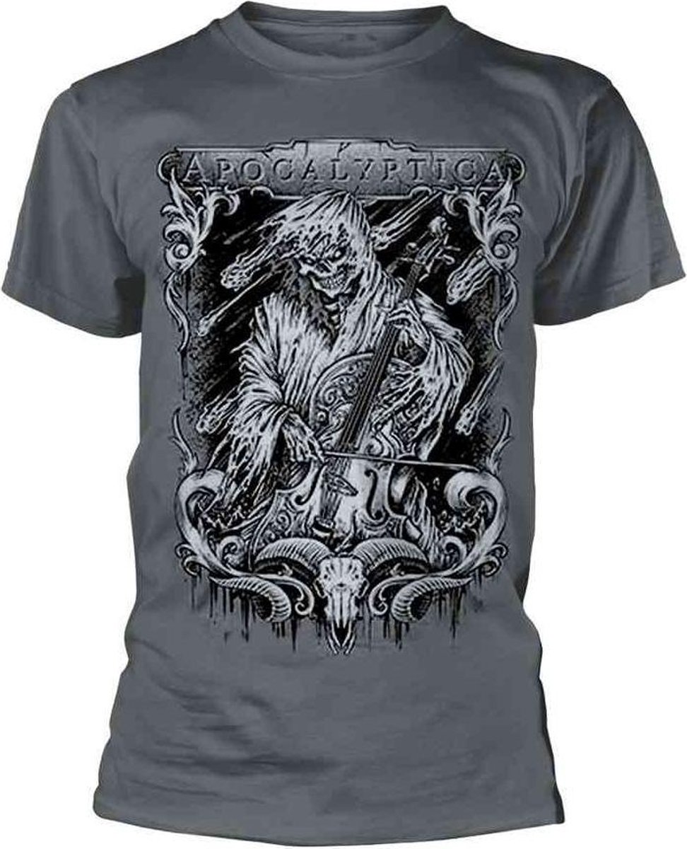 Apocalyptica Heren Tshirt -M- Stringsreaper Grijs