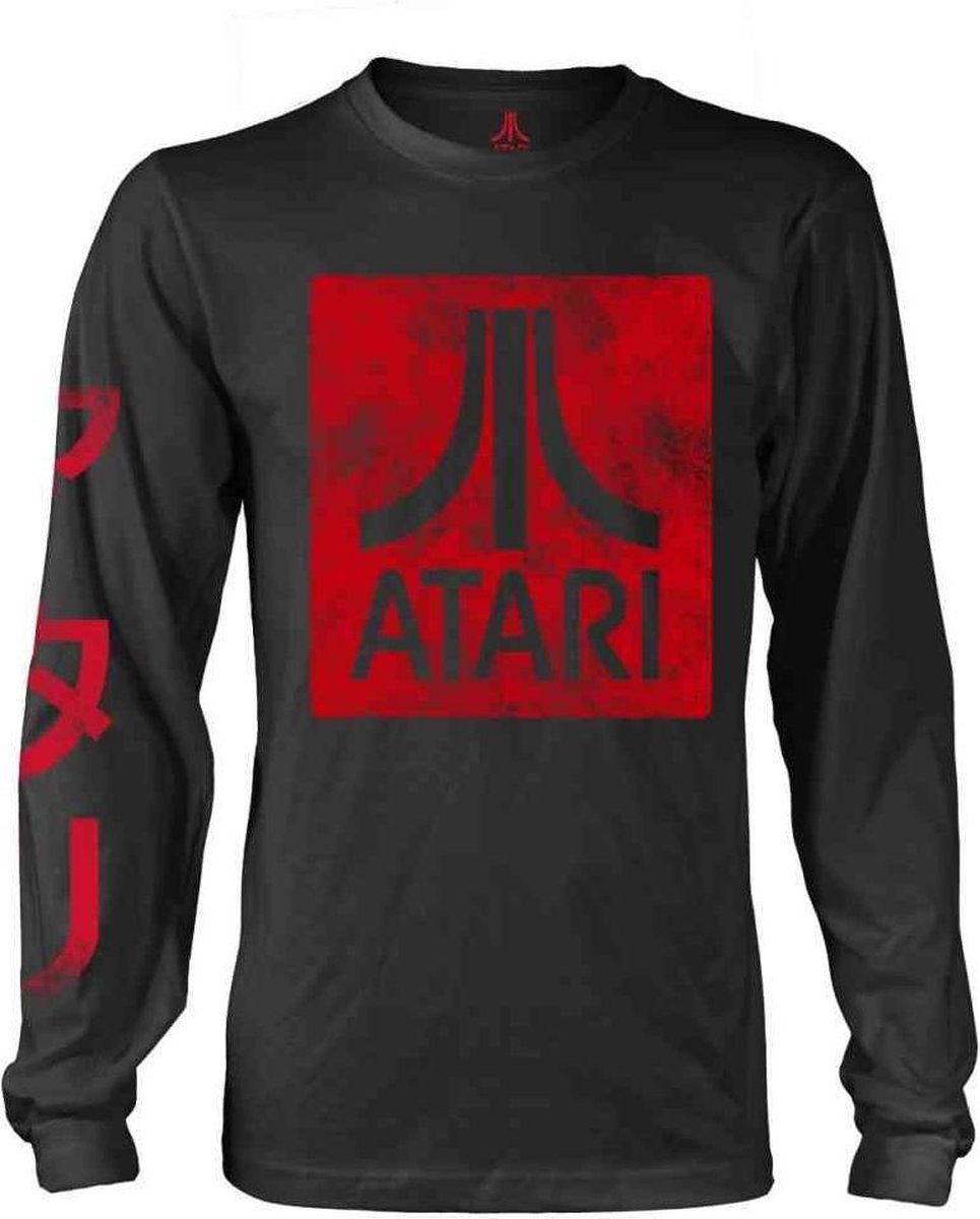 Atari Longsleeve shirt -L- Box Logo Zwart