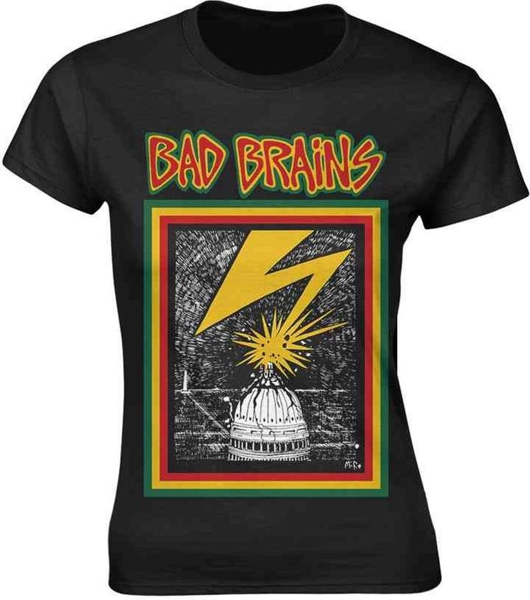 Bad Brains Dames Tshirt -L- Bad Brains Zwart