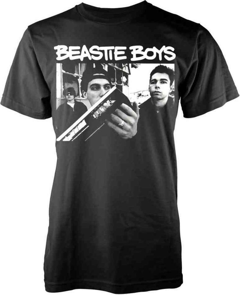 Beastie Boys Heren Tshirt -XL- Boombox Zwart