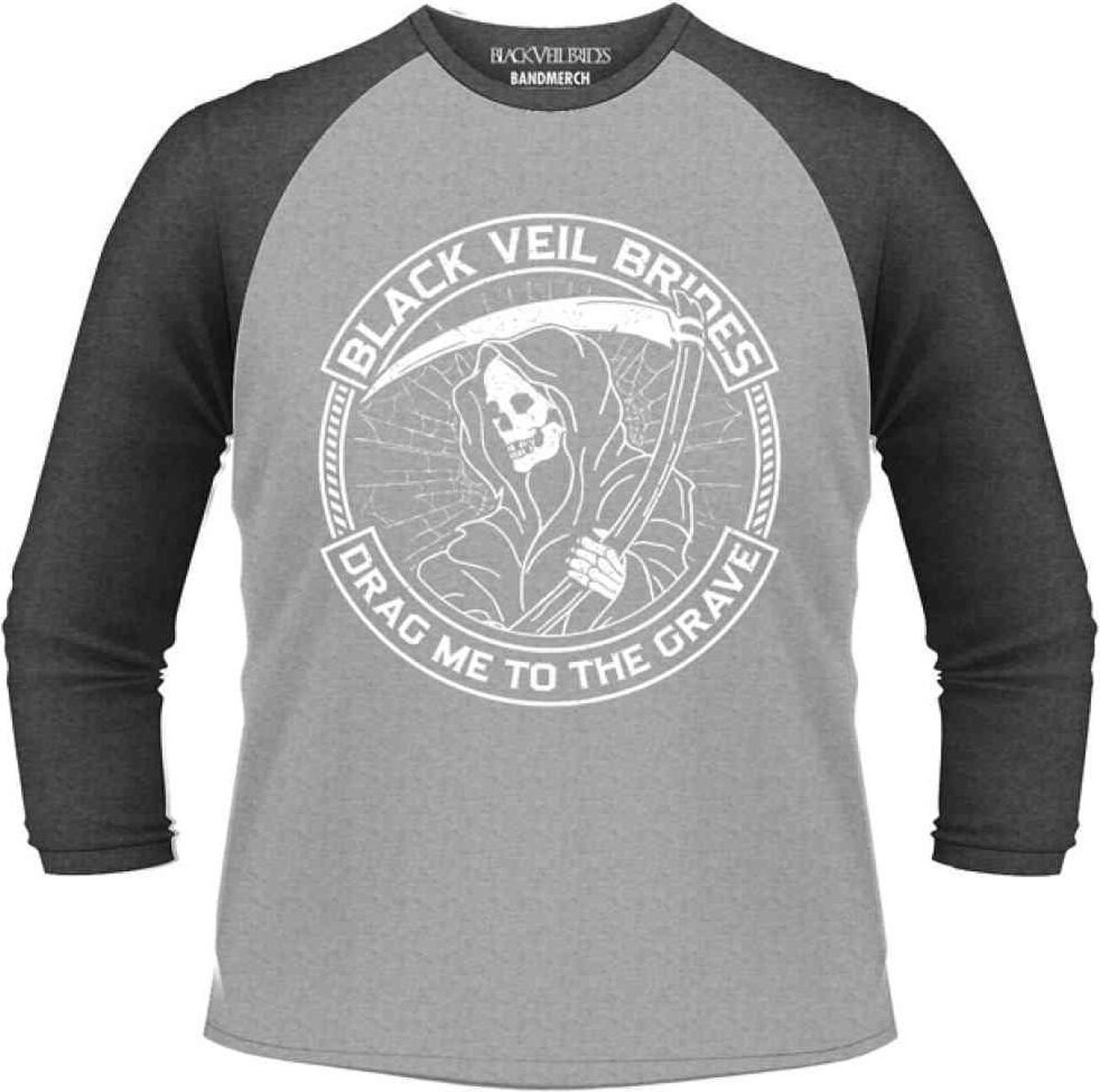 Black Veil Brides Raglan top -M- Reaper Grijs