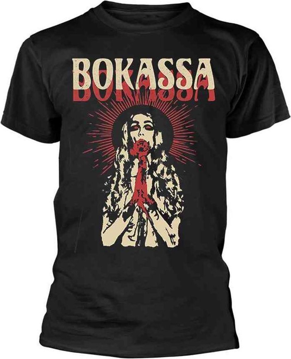 Bokassa Heren Tshirt -L- Walker Texas Danger Zwart