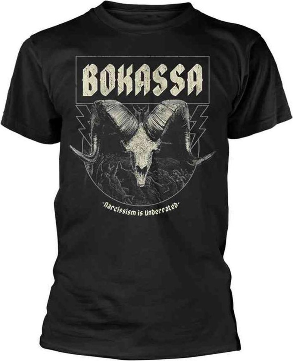 Bokassa Heren Tshirt -XXL- Narcissism Zwart