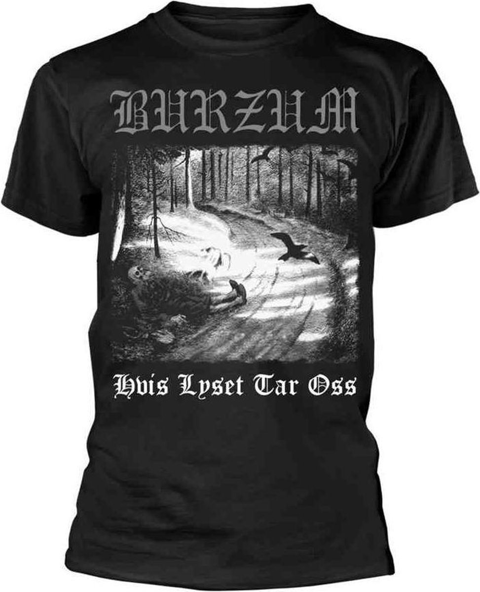 Burzum Unisex Tshirt -M- HVIS LYSET TAR OSS Zwart