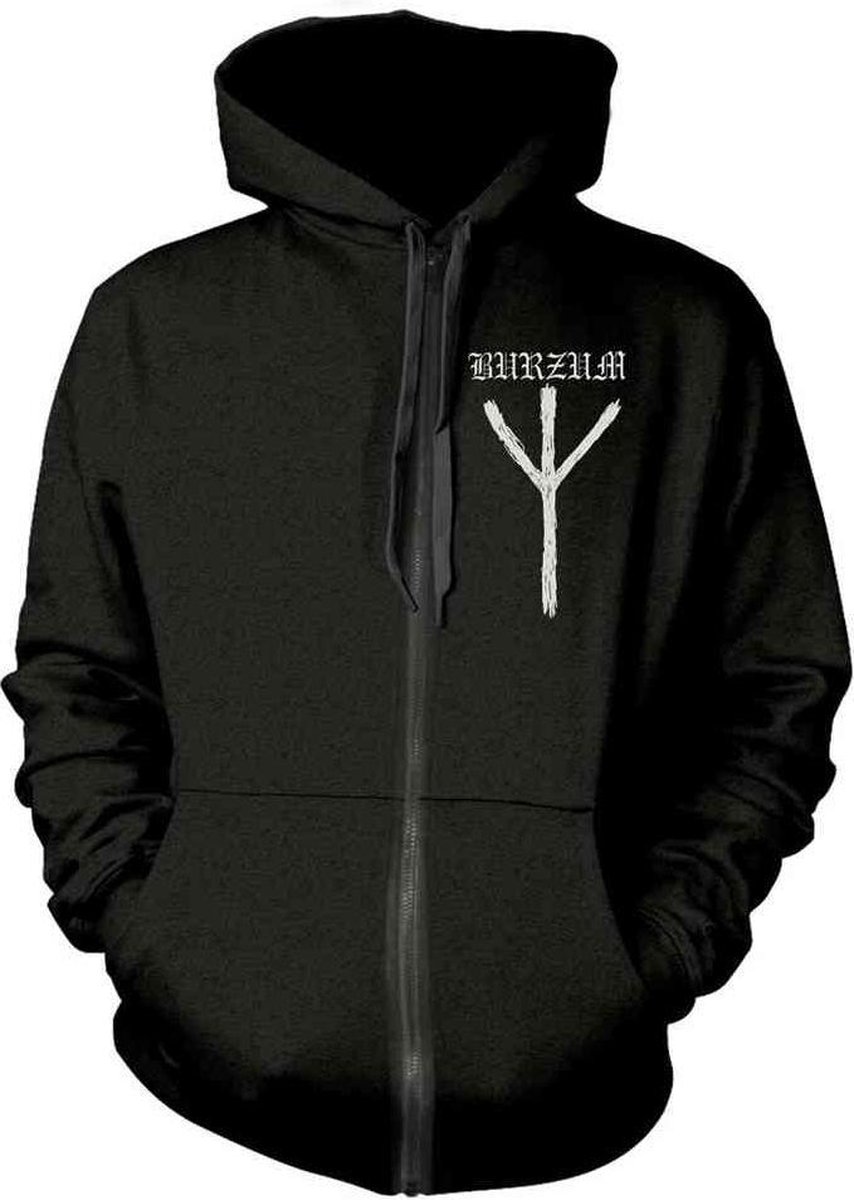 Burzum Vest met capuchon -S- RUNE Zwart