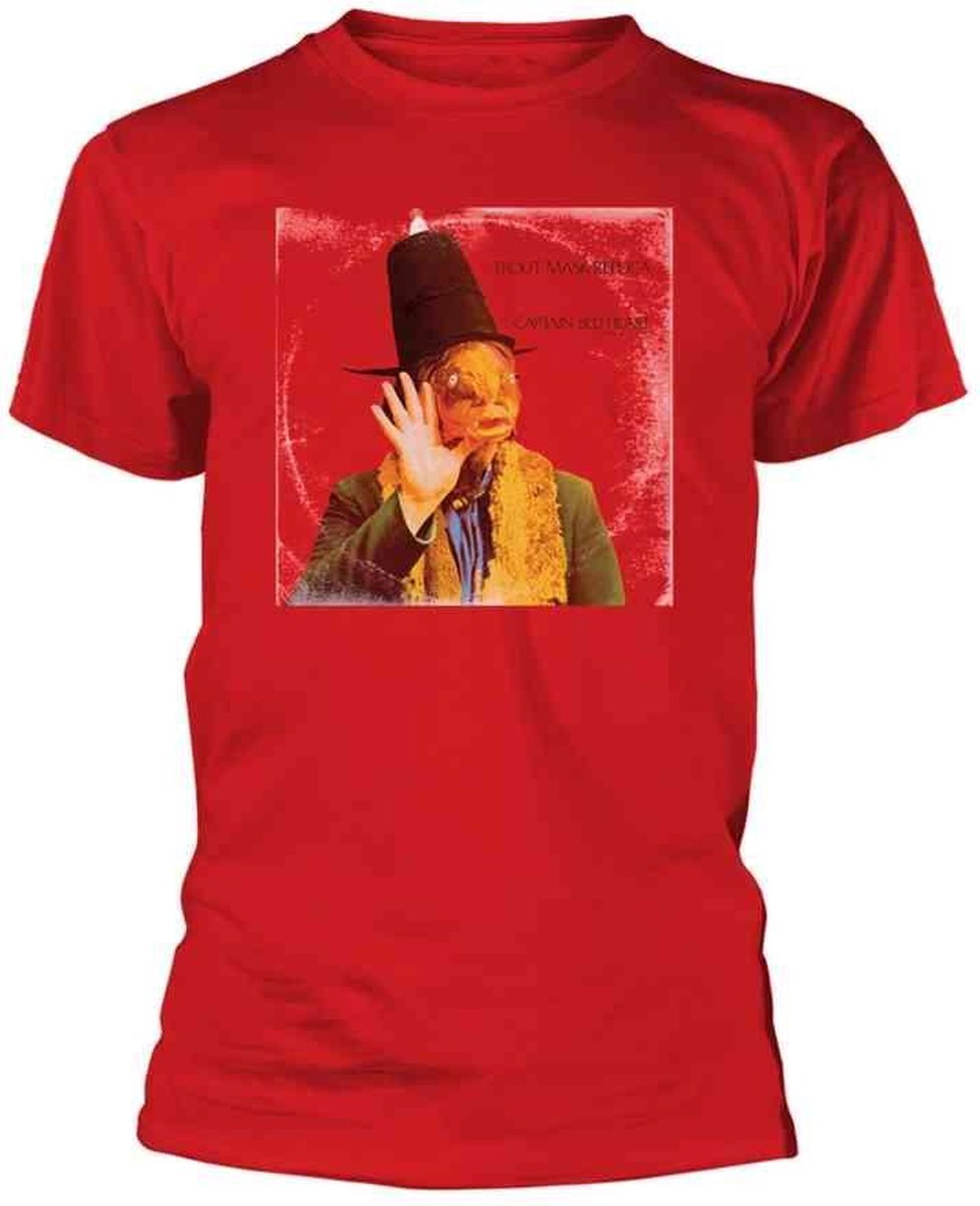 Captain Beefheart And His Magic Band Heren Tshirt -L- Trout Mask Replica Rood