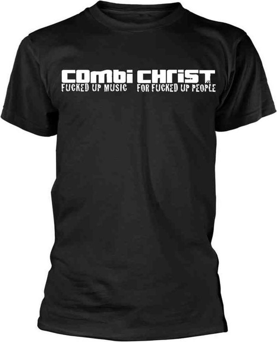 Combichrist Heren Tshirt -XL- Combichrist Army Zwart