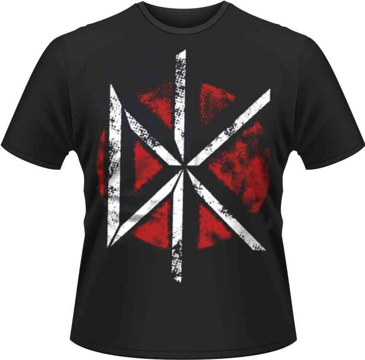 Dead Kennedys Heren Tshirt -XXL- Distressed DK Logo Zwart