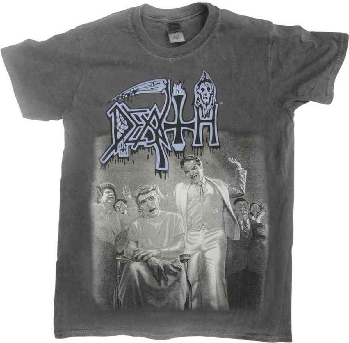 Death Heren Tshirt -M- Spiritual Healing - Vintage Wash Grijs