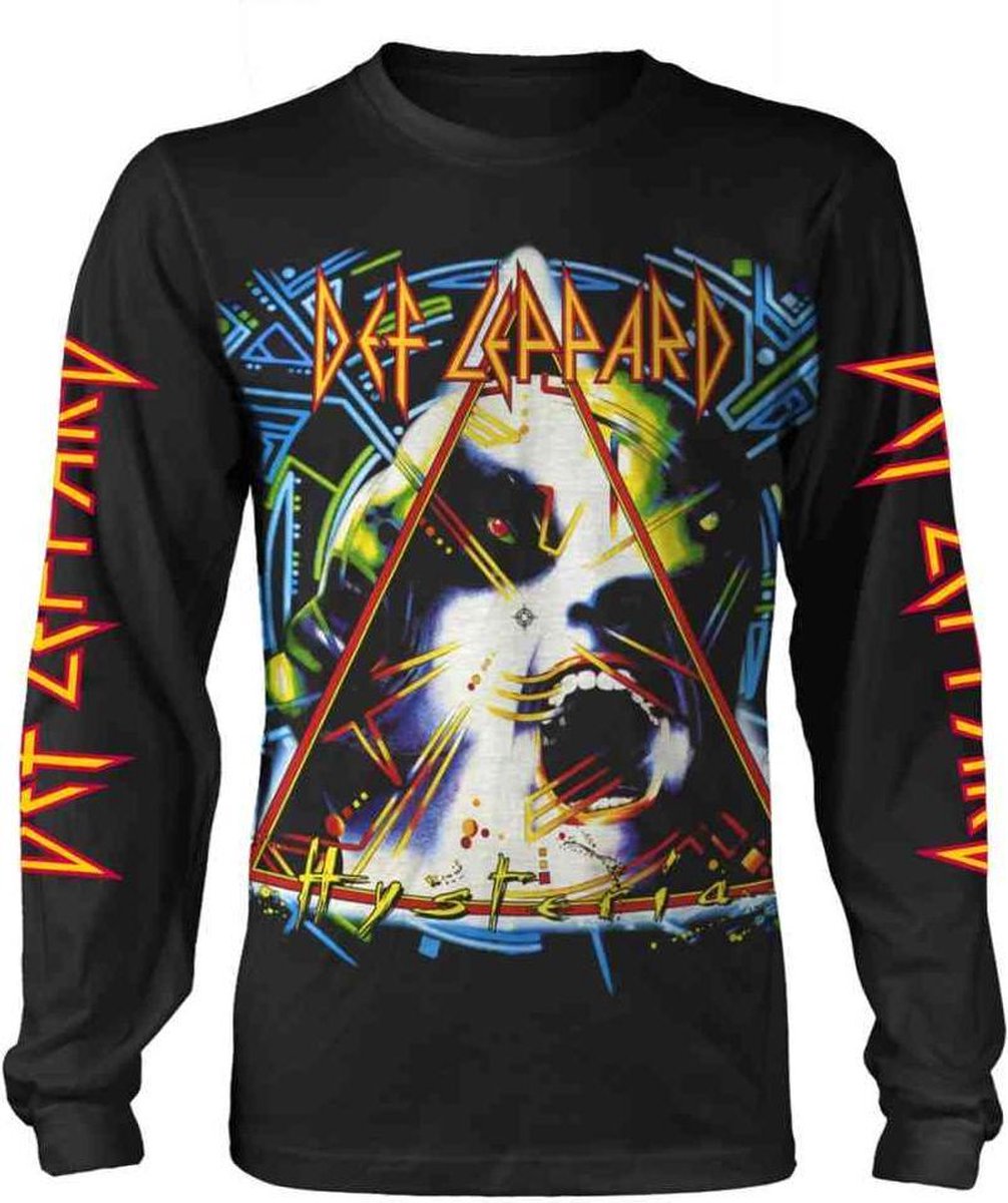 Def Leppard Longsleeve shirt -M- Hysteria Zwart