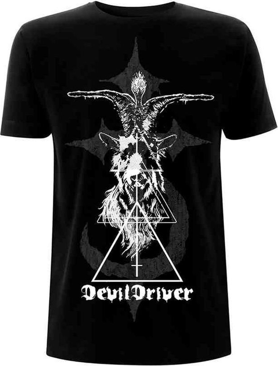 DevilDriver Heren Tshirt -XXL- Baphomet Zwart