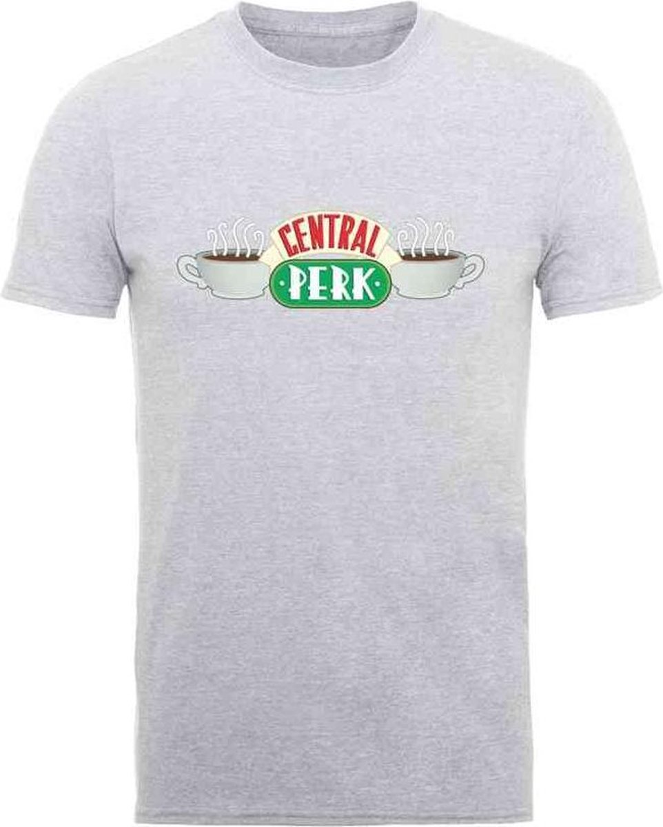 Friends Heren Tshirt -M- Central Perk Grijs