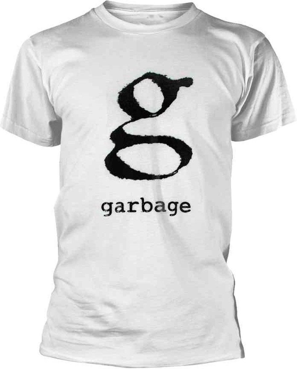 Garbage Heren Tshirt -M- Logo Wit