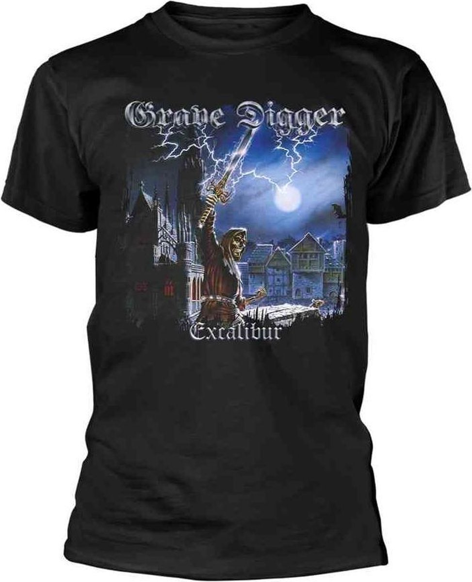 Grave Digger Heren Tshirt -XL- Excalibur Zwart