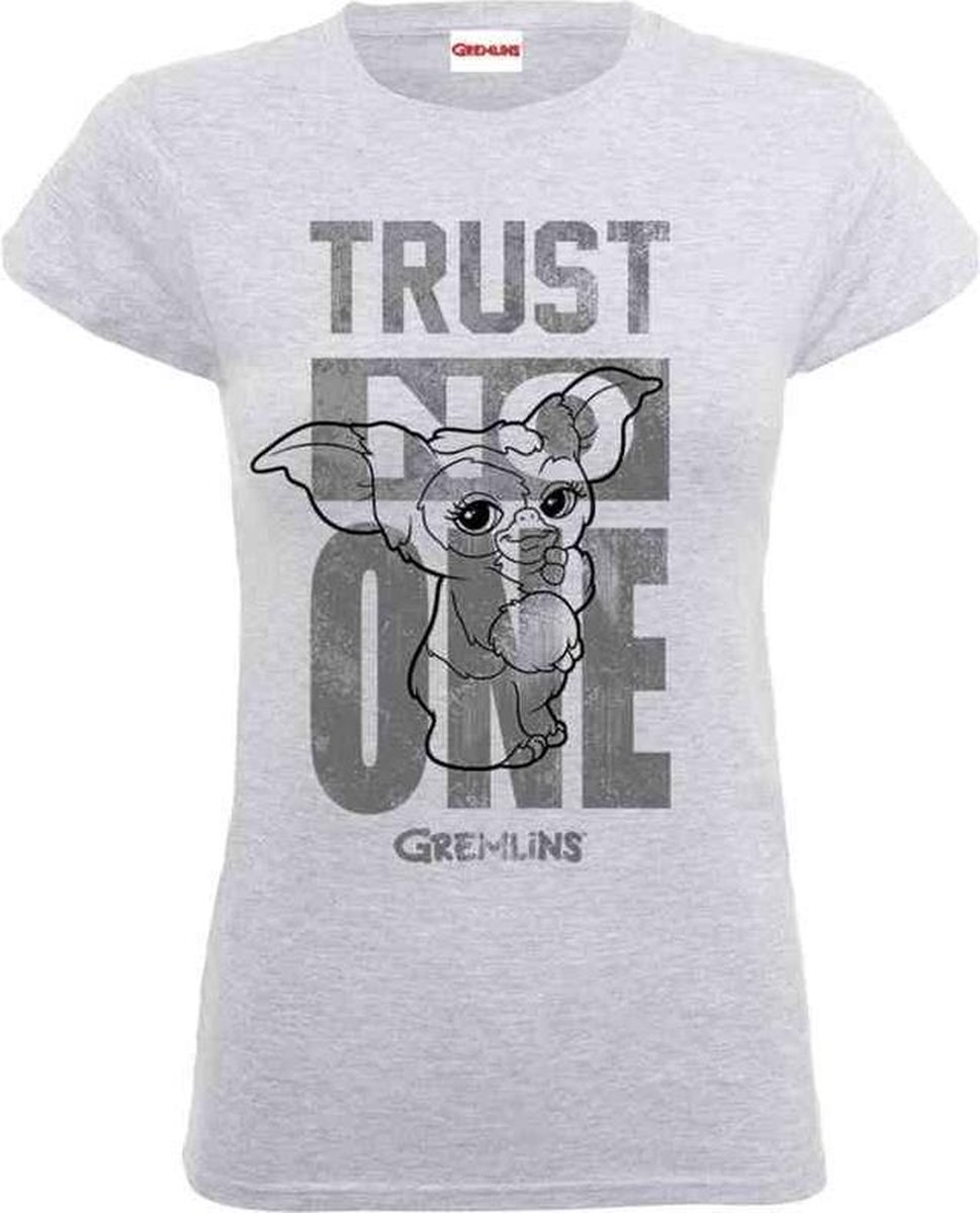 Gremlins Dames Tshirt -XL- Trust No One Grijs