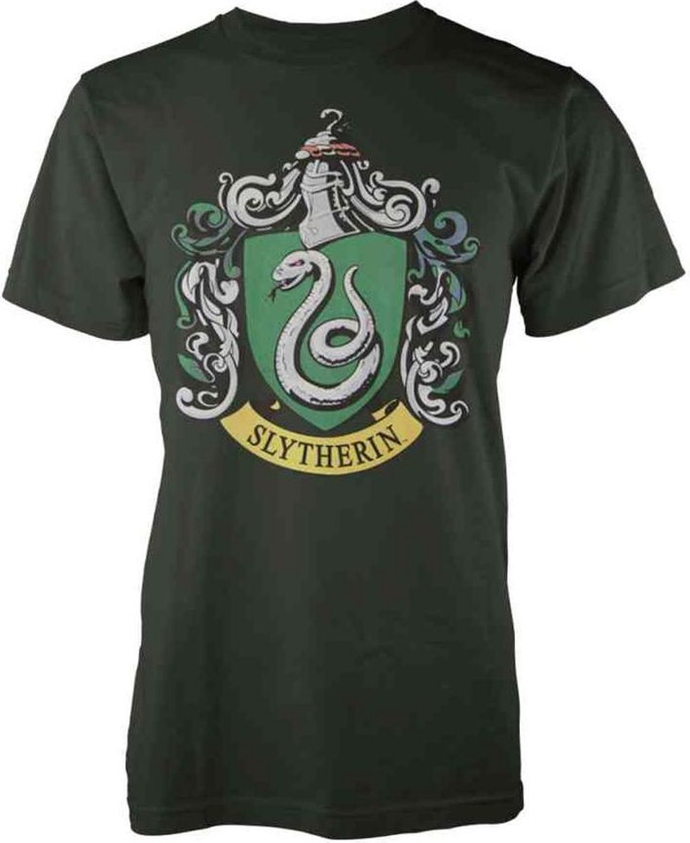 Harry Potter Heren Tshirt -S- Slytherin Groen