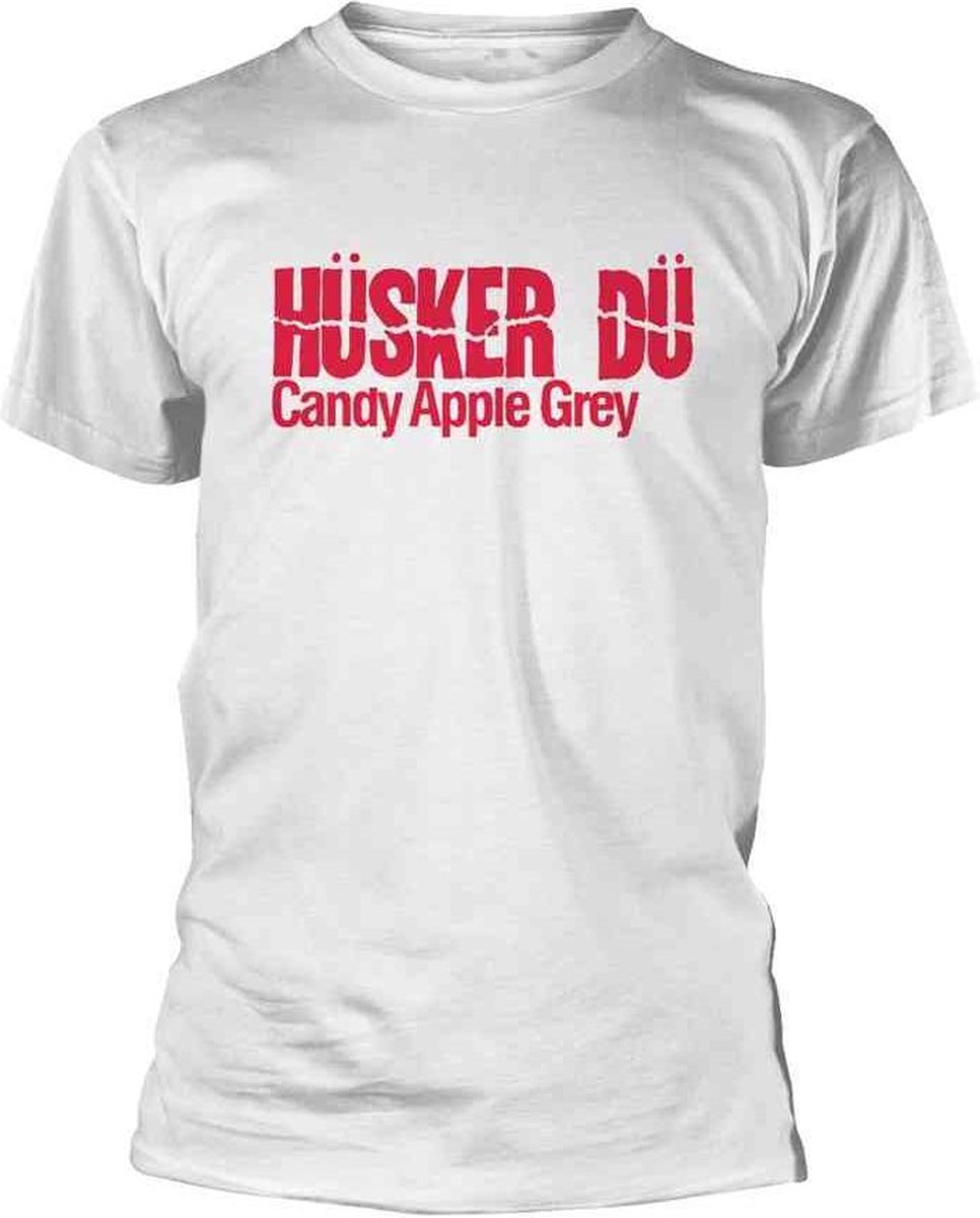 HÃ¼sker DÃ¼ Heren Tshirt -XL- Candy Apple Grey Wit