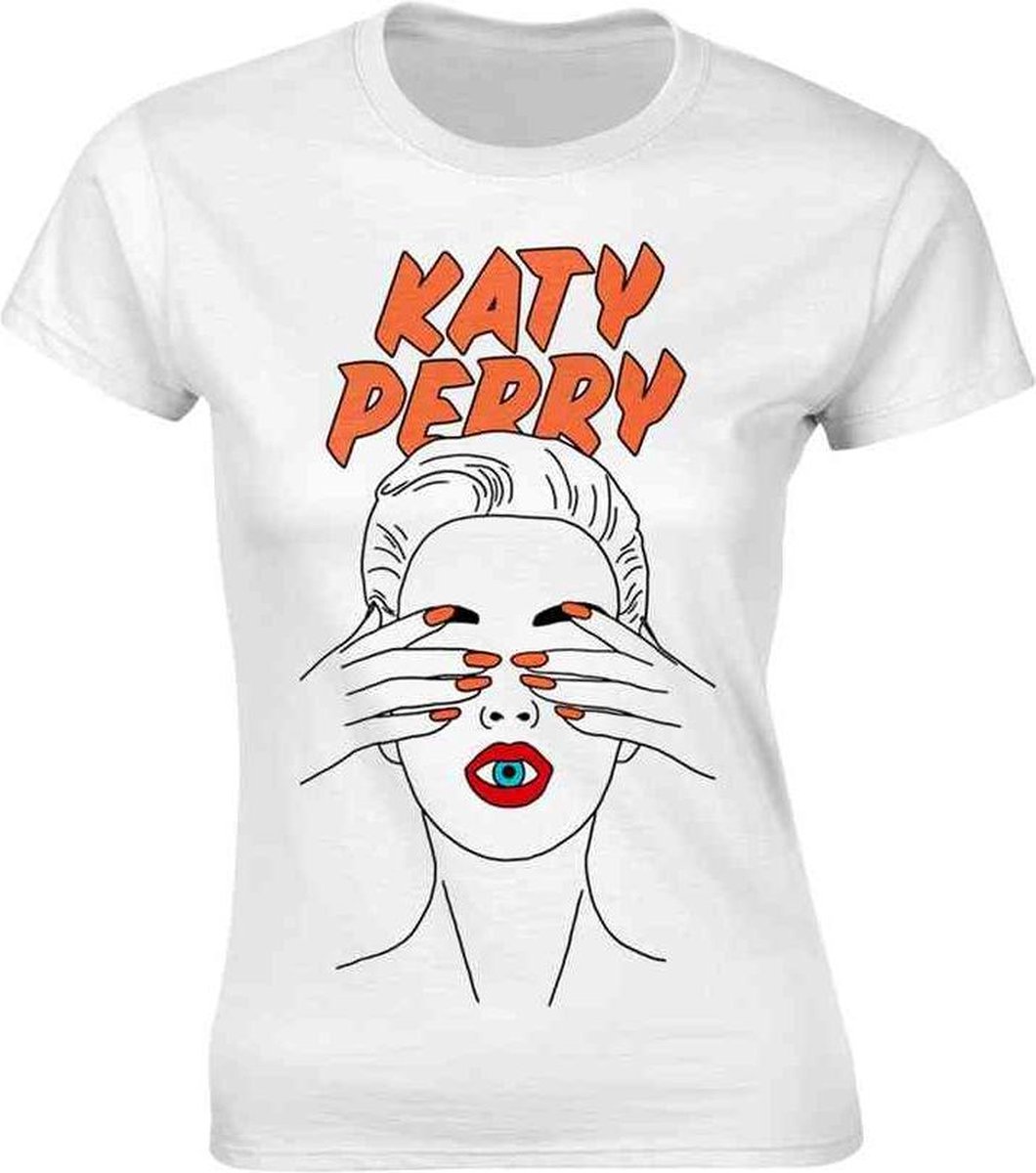 Katy Perry Dames Tshirt -S- Illustrated Eye Wit