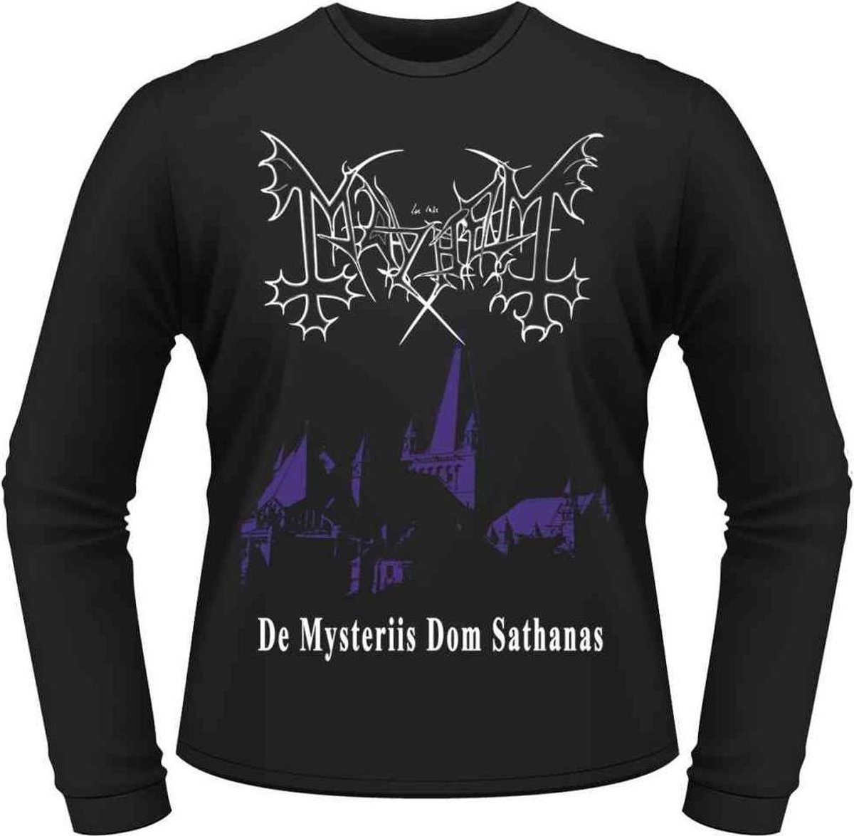 Mayhem Longsleeve shirt -M- De Mysteriis Dom Sathanas Zwart