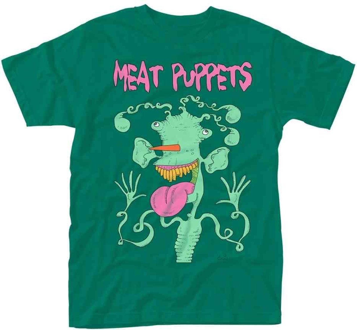 Meat Puppets Heren Tshirt -XL- Monster Groen