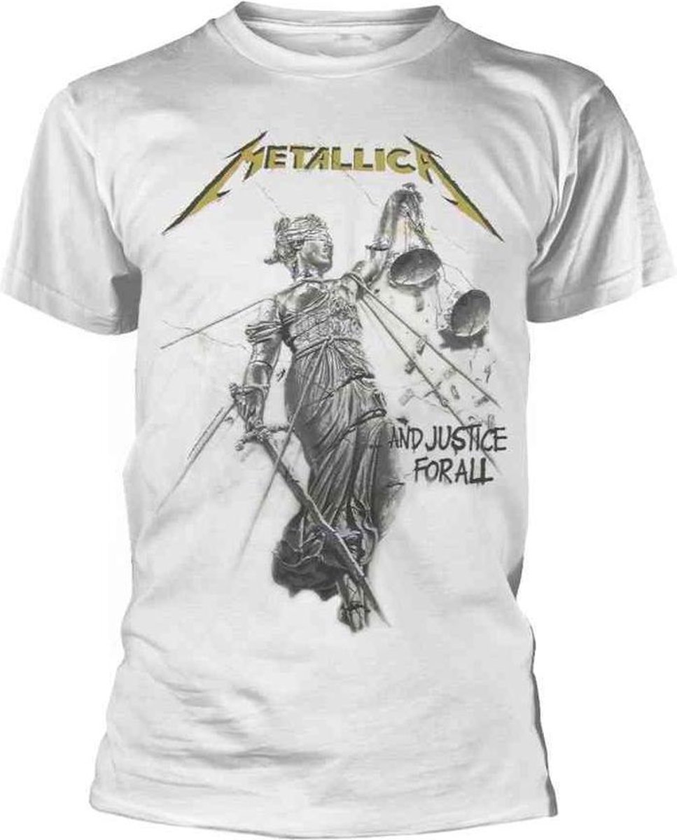 Metallica Heren Tshirt -M- And Justice For All Wit