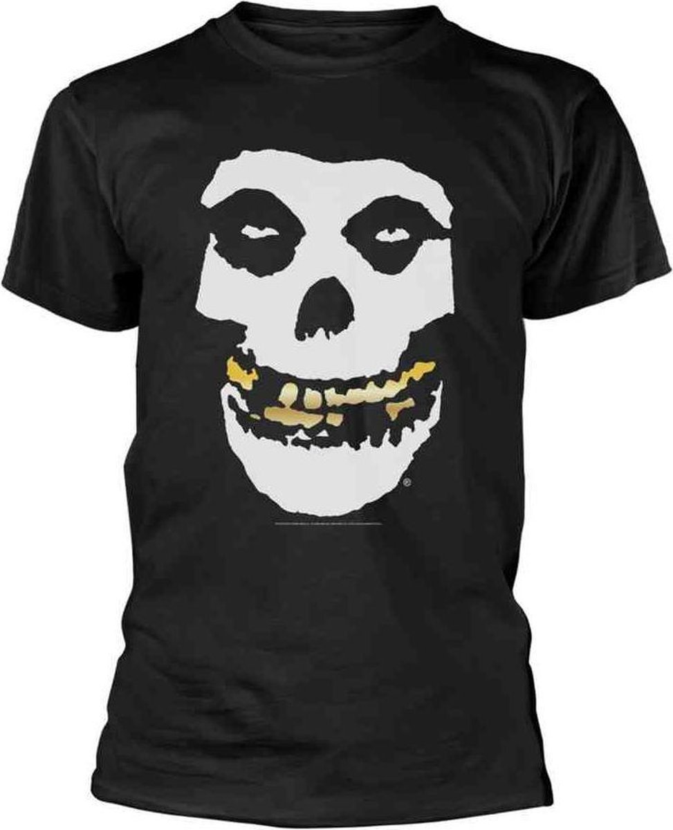 Misfits Heren Tshirt -L- Gold Teeth Zwart