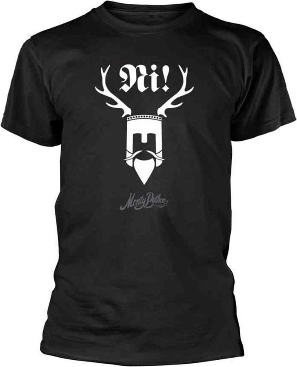 Monty Python Heren Tshirt -L- Knights Of Ni Zwart