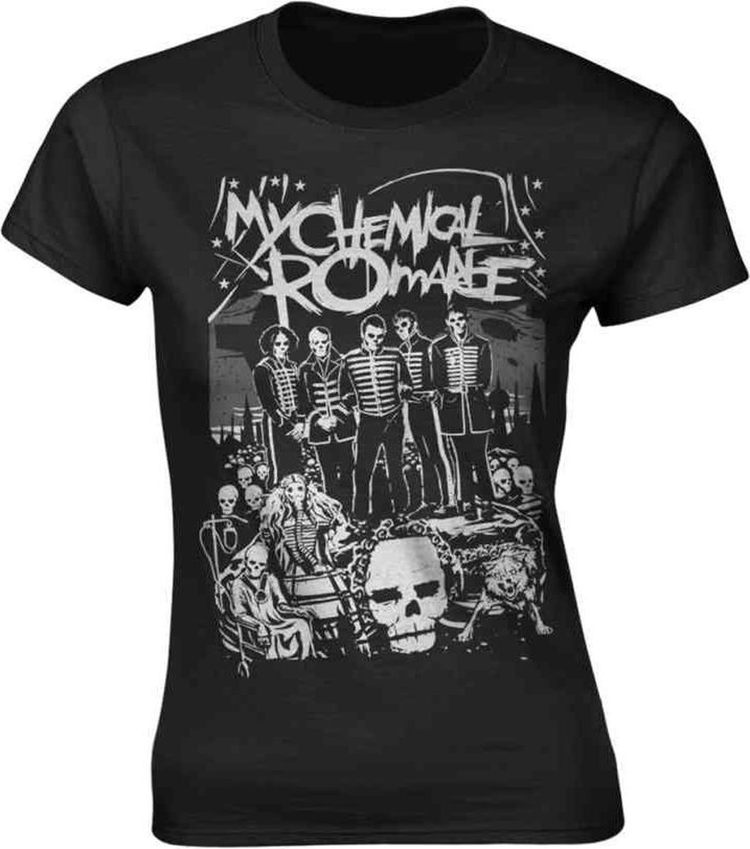 My Chemical Romance Dames Tshirt -XL- Dead Parade Zwart