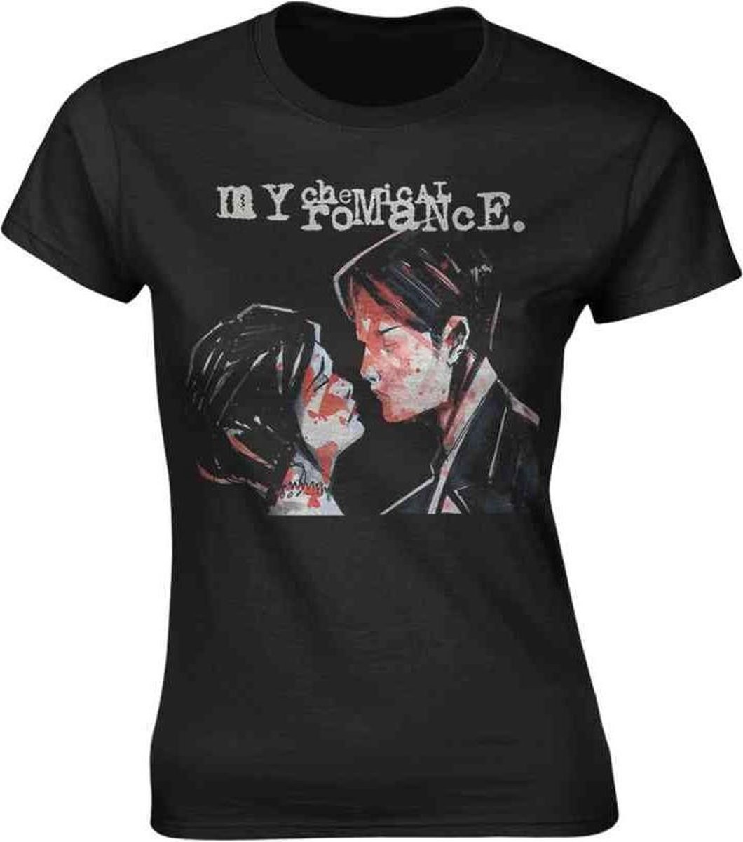 My Chemical Romance Dames Tshirt -XL- Three Cheers Zwart