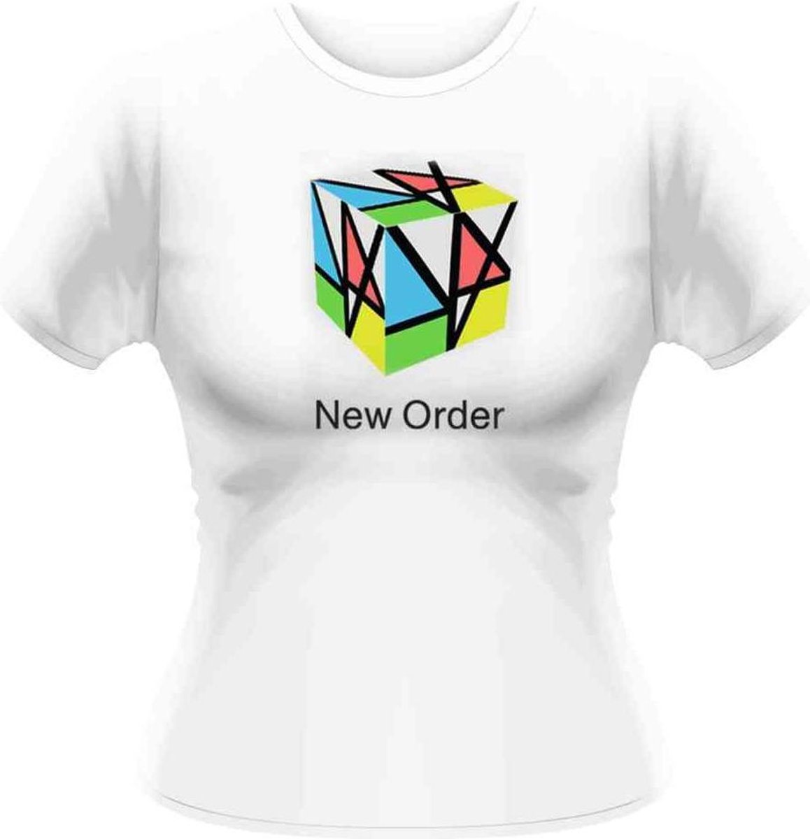 New Order Dames Tshirt -M- Rubix Wit