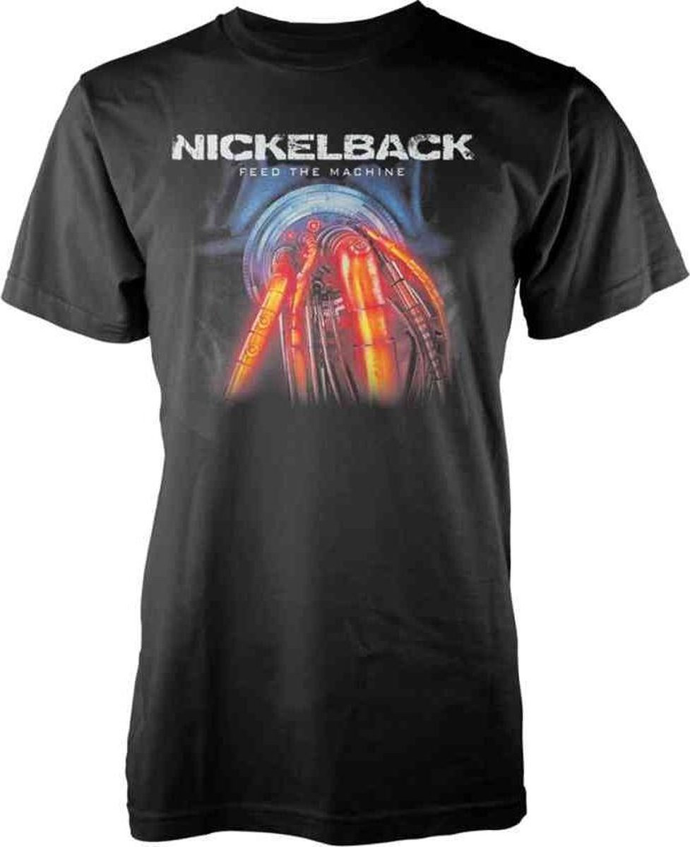 Nickelback Heren Tshirt -XL- Feed The Machine Zwart