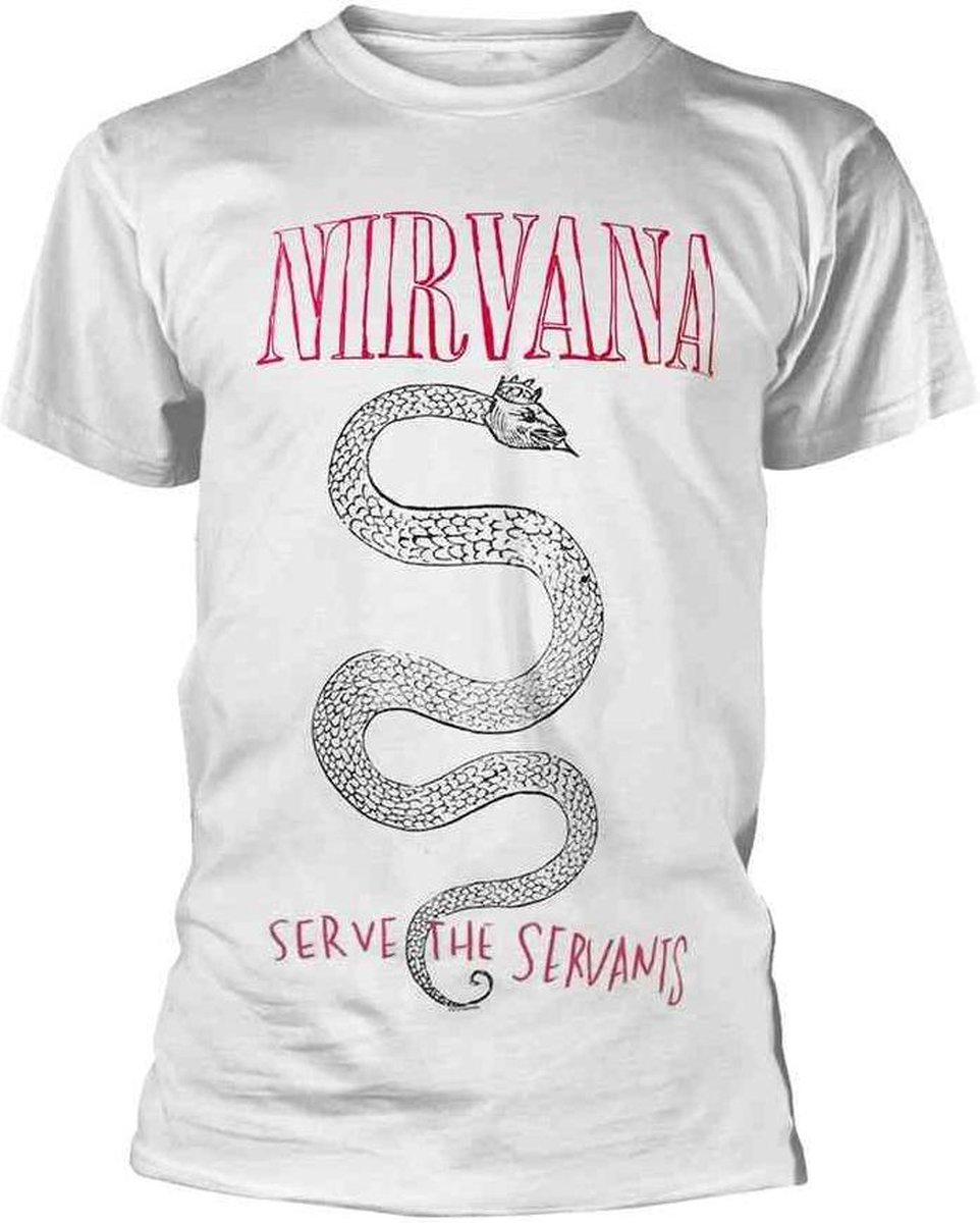 Nirvana Heren Tshirt -XXL- Serpent Snake Wit