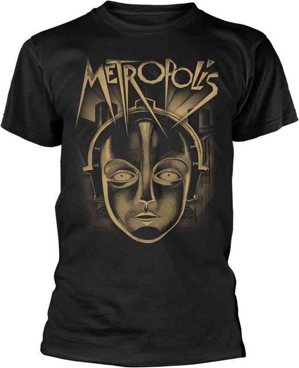 Plan 9 Metropolis Unisex Tshirt -L- METROPOLIS - FACE Zwart