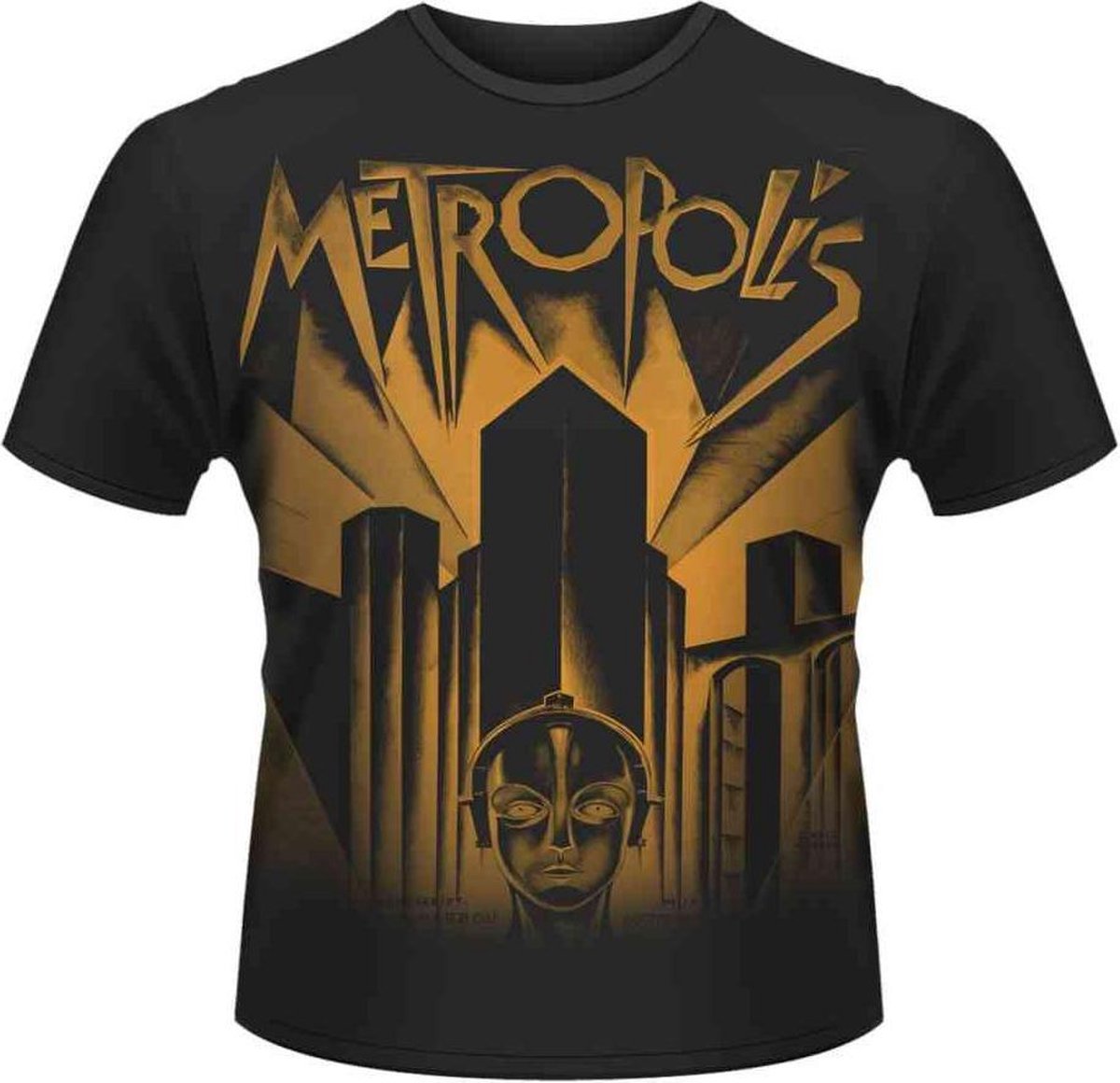 Plan 9 Metropolis Unisex Tshirt -L- METROPOLIS Zwart