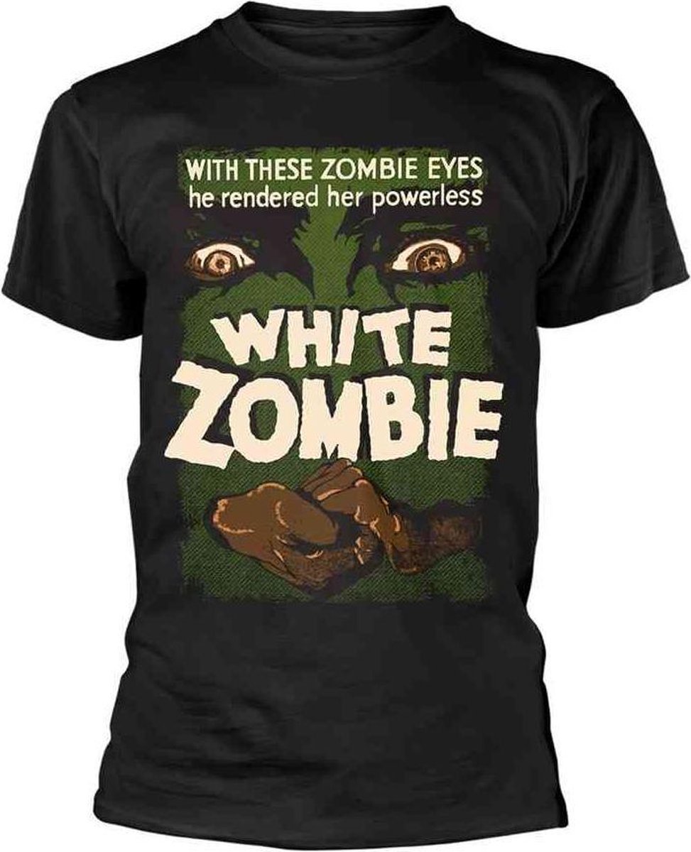 Plan 9 White Zombie Unisex Tshirt -XXL- WHITE ZOMBIE - POSTER (BLACK) Zwart