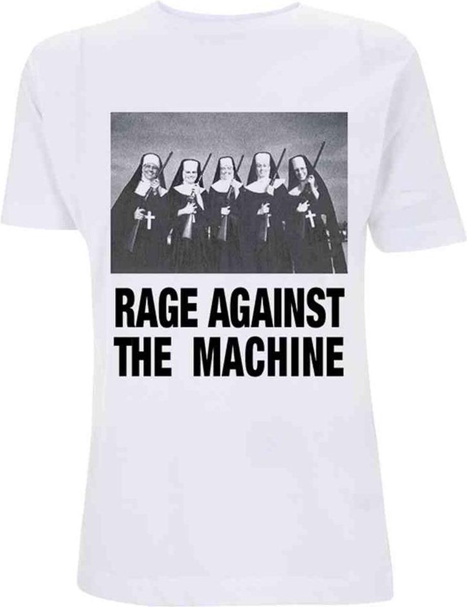 Rage Against The Machine Heren Tshirt -XL- Nuns And Guns Wit