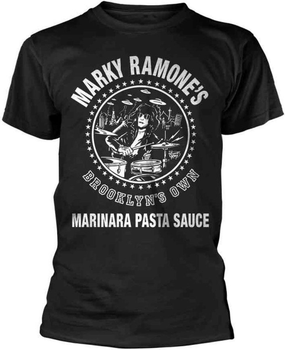 Ramones Heren Tshirt -L- Marinara Pasta Sauce Zwart