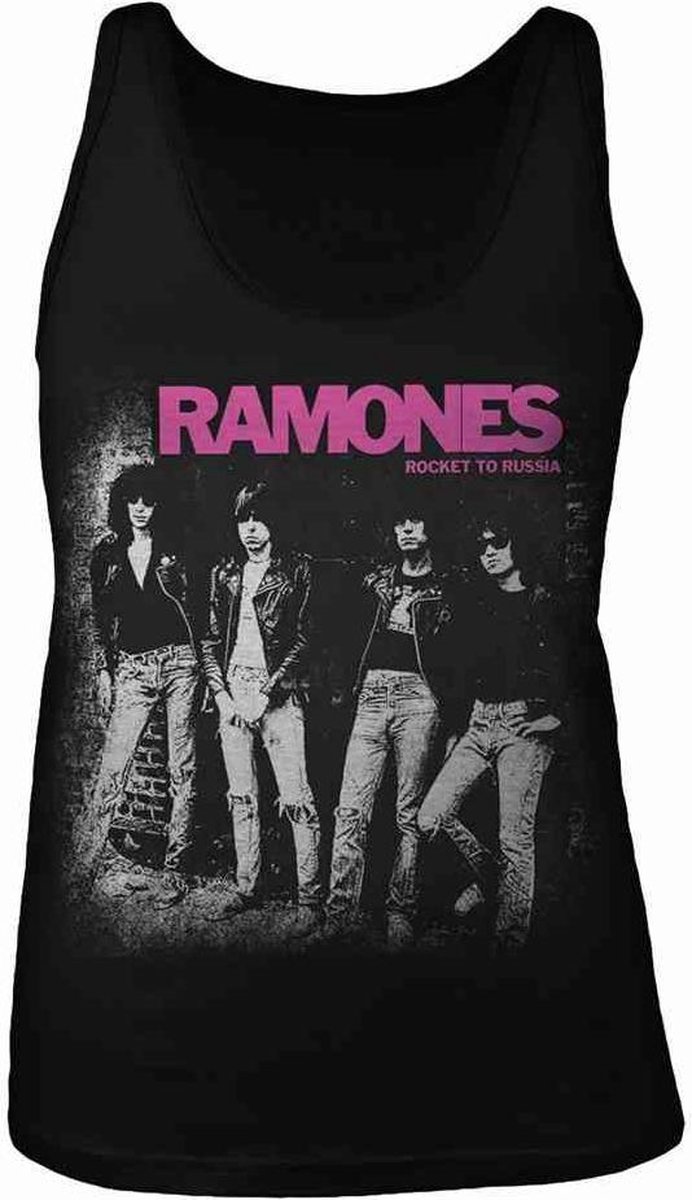 Ramones Tanktop -L- Rocket To Russia Zwart