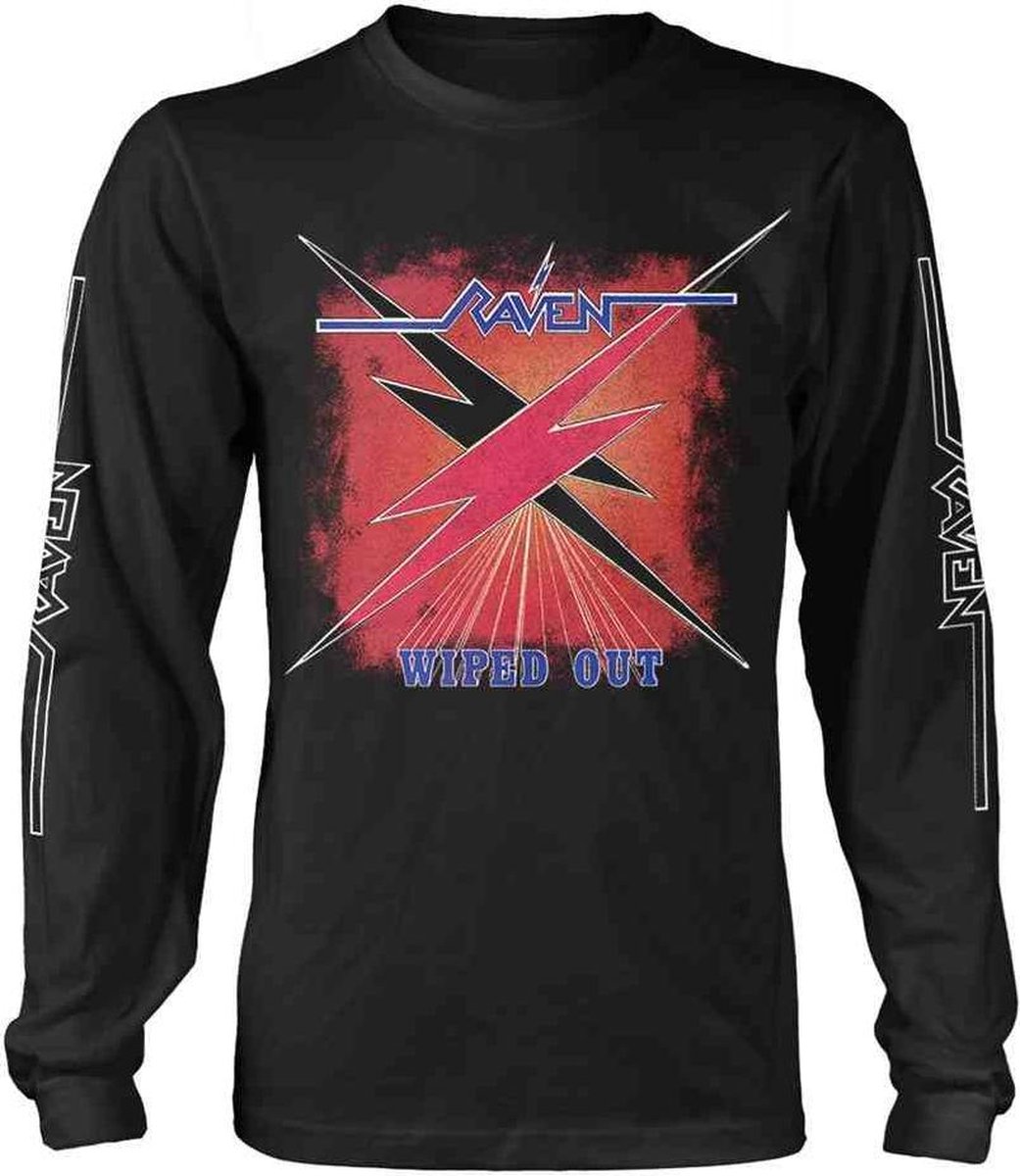 Raven Longsleeve shirt -XXL- Wiped Out Zwart