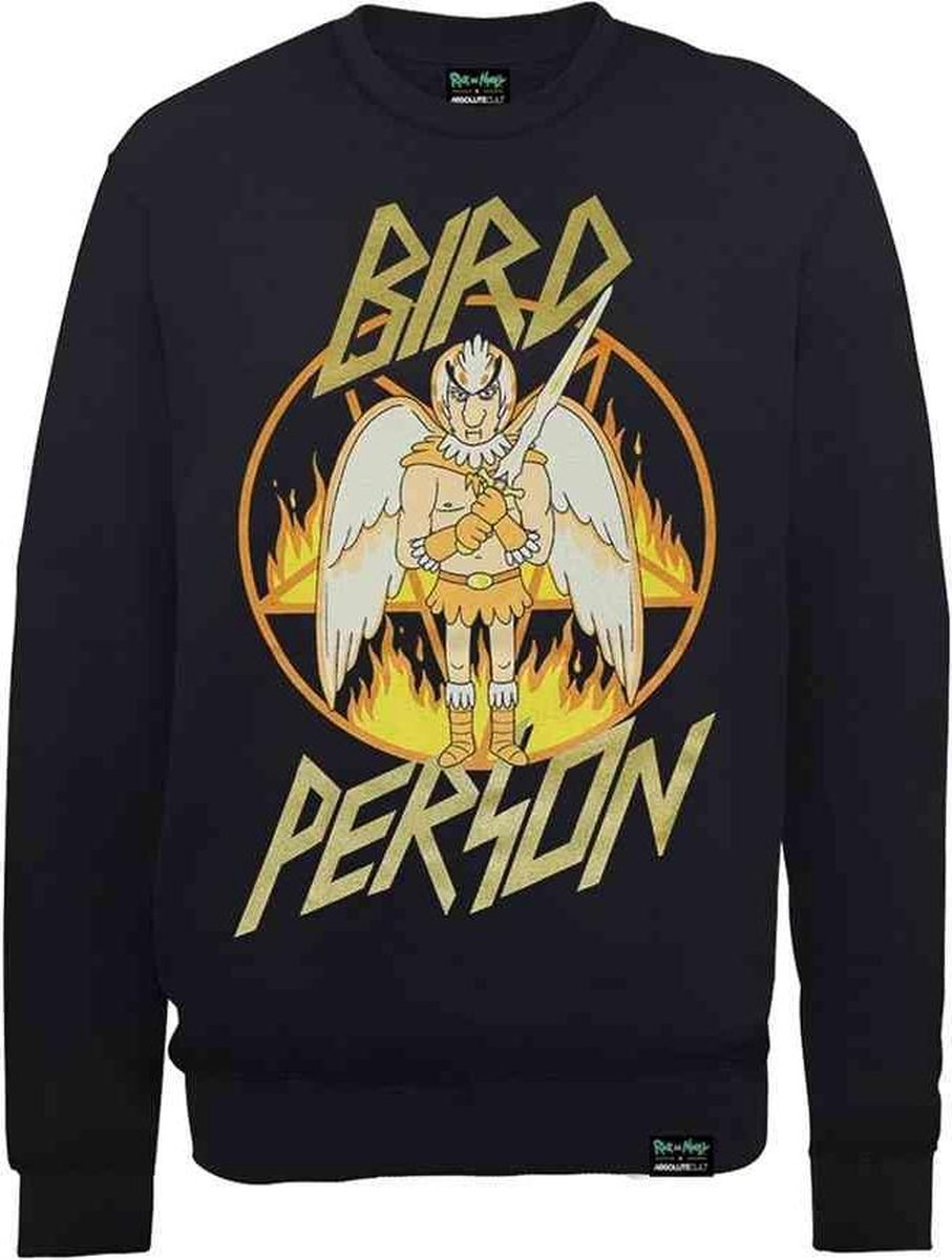 Rick And Morty Sweater/trui -L- Bird Person Zwart