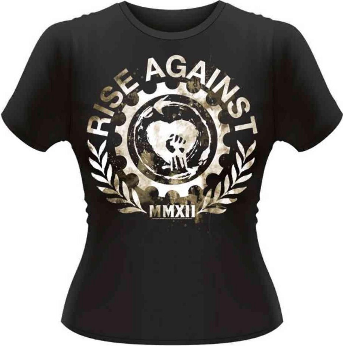 Rise Against Dames Tshirt -L- GEARFIST Zwart