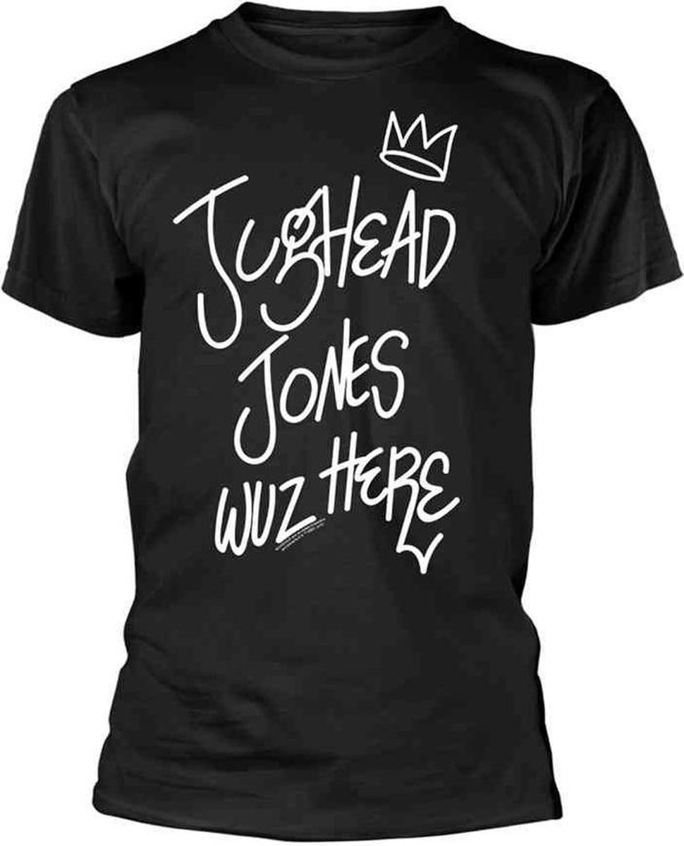 Riverdale Heren Tshirt -M- Jughead Wuz Here Zwart