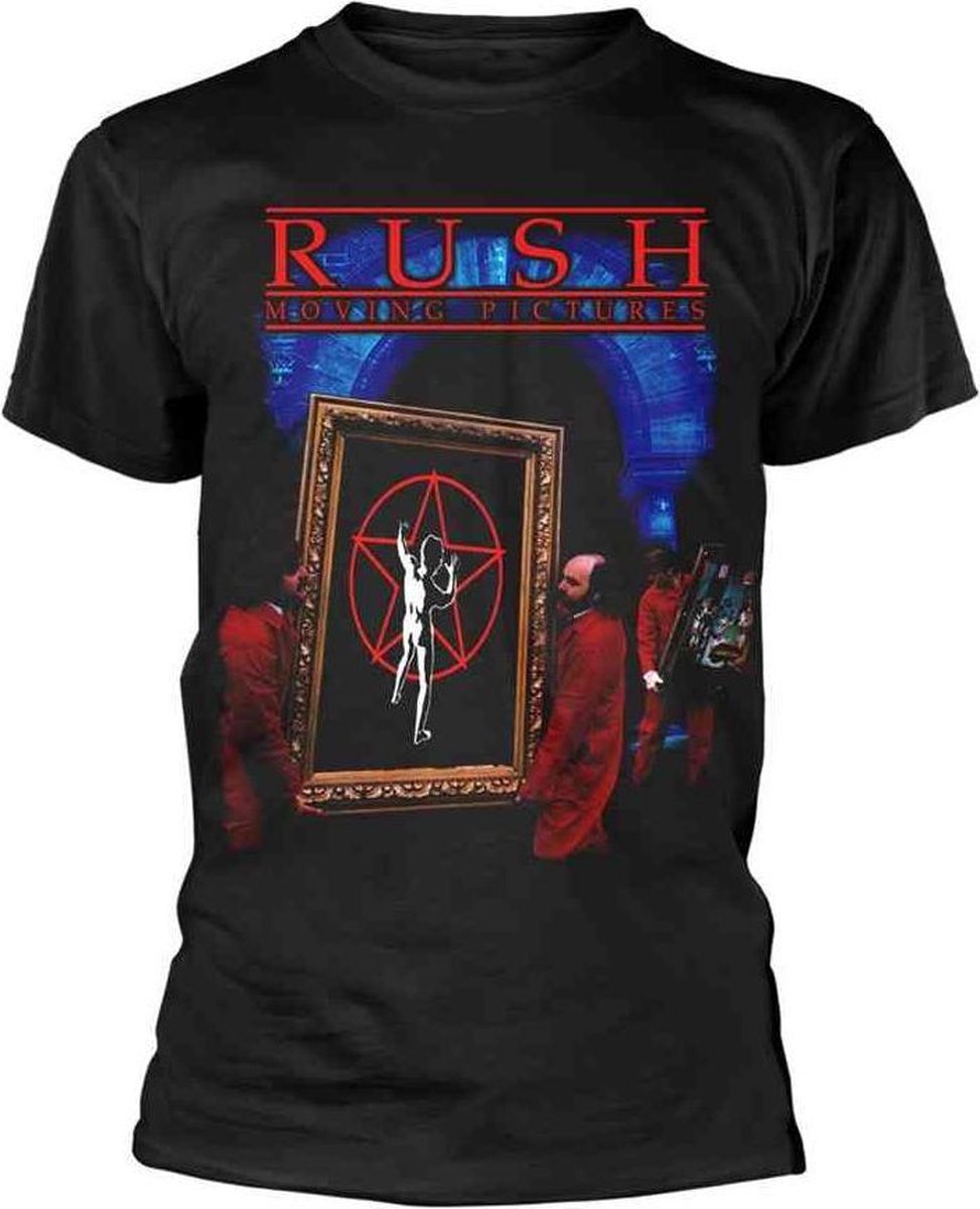 Rush Heren Tshirt -S- Moving Pictures Zwart