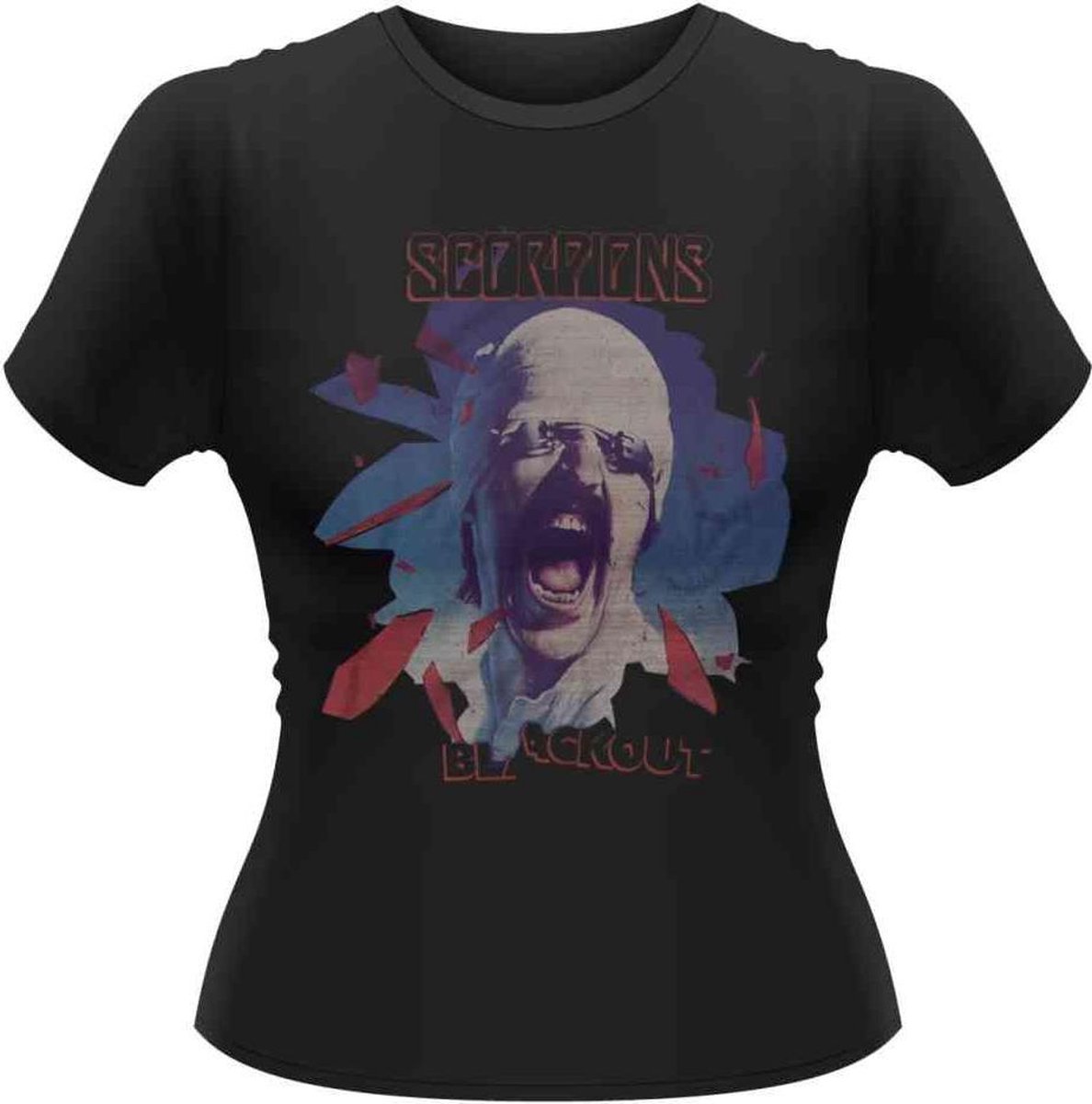 Scorpions Dames Tshirt -S- Black Out Zwart