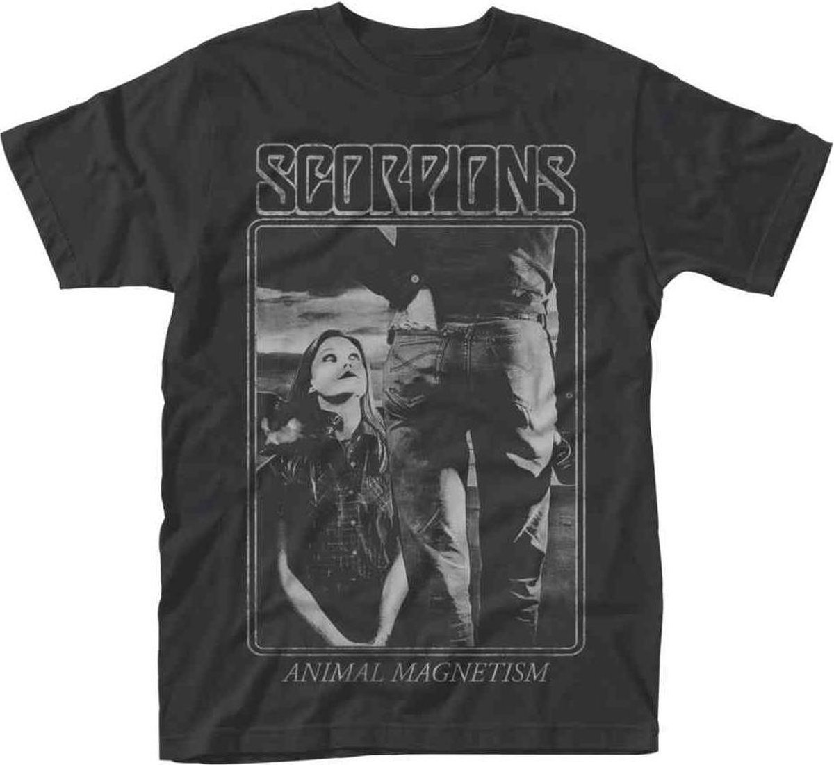 Scorpions Heren Tshirt -M- Animal Magnetism Zwart