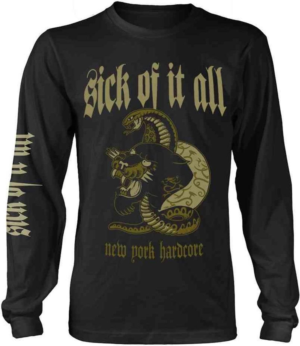 Sick Of It All Longsleeve shirt -S- Panther Zwart